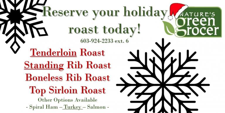 Reserve your holiday roast today